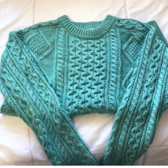 Merona Women's Wool Blend Sweater in Teal - Picture 13 of 16